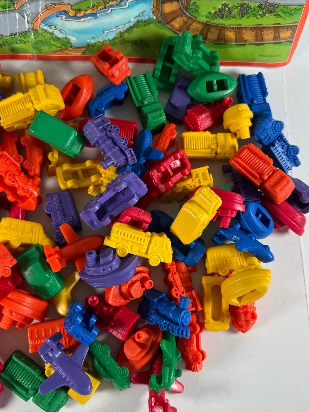 Learning Resources Mini Motors To Go Lot Of 136 And Board Game Race Across Town